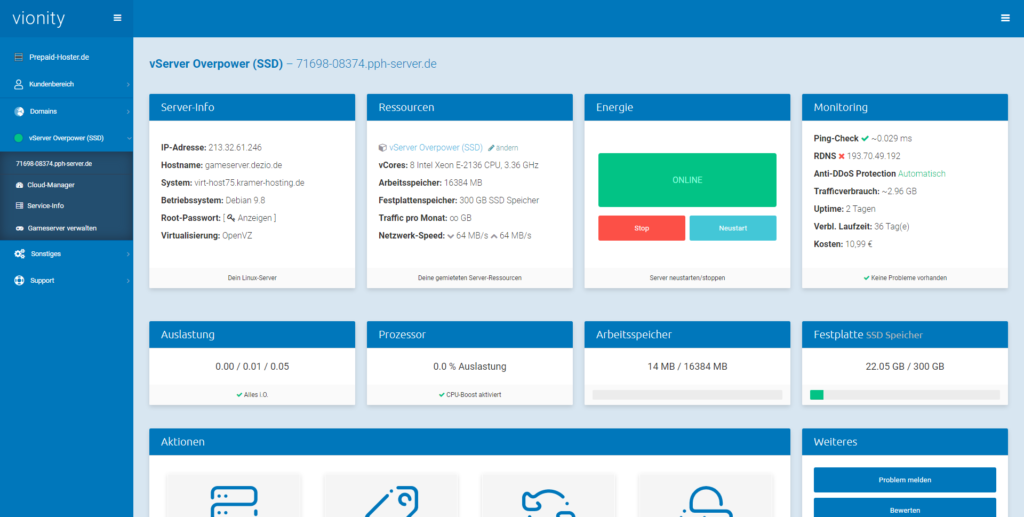 Cloud server management