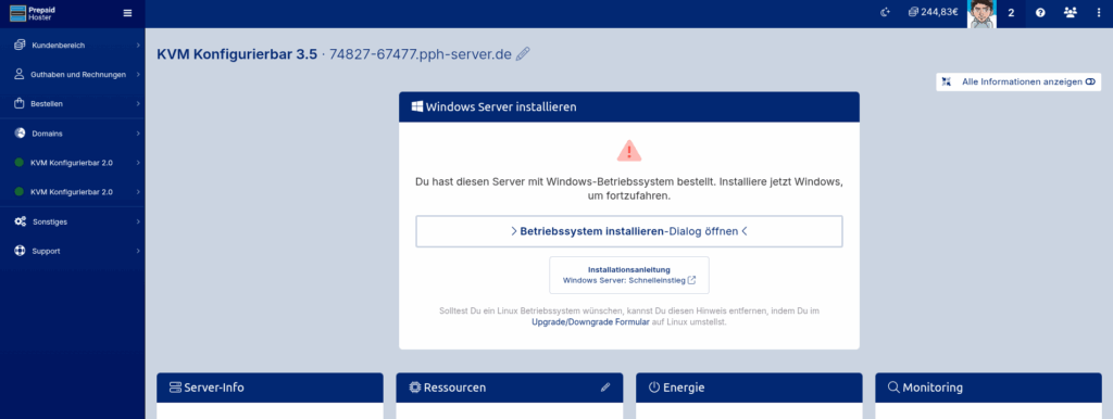 Cloud Manager: Windows Installieren