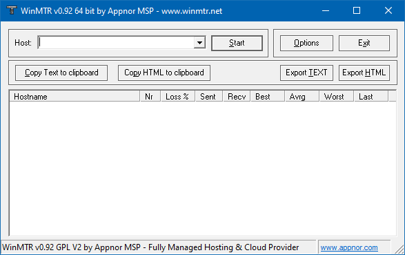 WinMTR