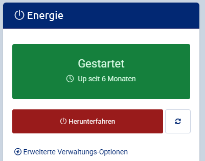 Erweiterte Verwaltungs-Optionen