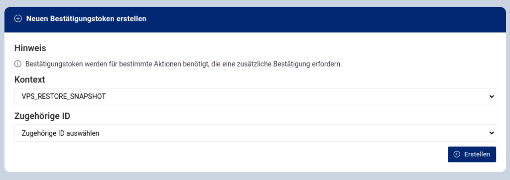 Wann brauche ich ein Bestätigungstoken? Wann brauche ich ein Bestätigungstoken?